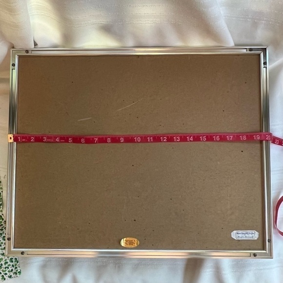 Crewel Embroidery Art Hand Stitched Winter Snow Scene Professionally Framed EUC - Picture 12 of 13